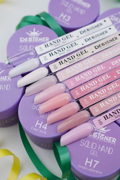 Твердий гель Solid hand gel Дизайнер (H5, 15 мл) для об'ємного дизайну та нарощування нігтів 008540 фото