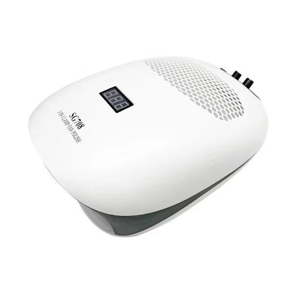 Фрезер-витяжка SG708 3в1 на 20W - 35000 об/хв (біла) + лампа для манікюру та педикюру 000749 фото