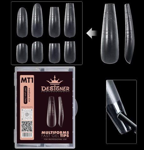 Fast Gel Tips MT1 (Multiforms) - типси гелеві Дизайнер 120 шт/уп 008608 фото