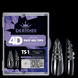 Гелеві типси 120 шт/уп Дизайнер 4D Crystal Fast Gel Tips Stiletto Medium TS1 з шипами для нарощування нігтів 008609 фото 1