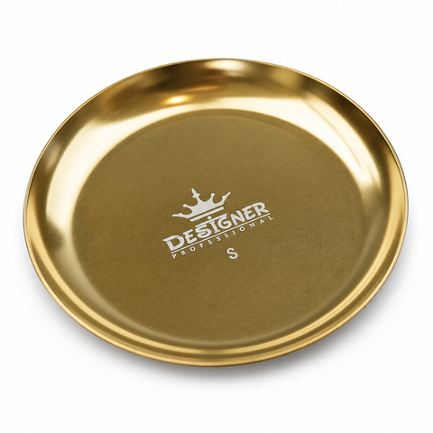 Металевий лоток для інструментів "Круглий" 10 см Дизайнер Gold - 442 S 007583 фото