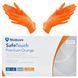 Перчатки нитриловые оранжевые текстурированные M-size Medicom SafeTouch Advanced Orange, 100шт/уп, 1117-C 007326 фото 2