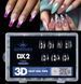 Гелеві типси 336 шт, 7 форм/уп Дизайнер 3D Diamond Mix Fast Gel Tips DX2 для нарощення нігтів 008613 фото 1
