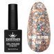 Гель лак Clow Glitter 574 Дизайнер (9 мл) - з пластівцями хамелеон різних розмірів та гліттером 002426 фото