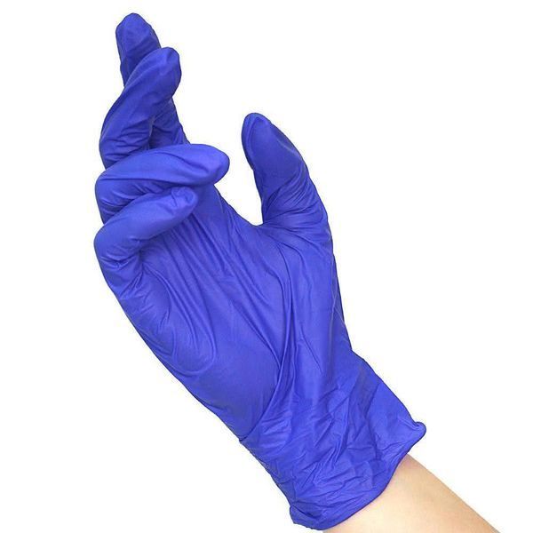 Перчатки нитриловые текстурированные фиолетовые XS-size Medicom SafeTouch Advanced Cool Blue, 100шт/уп, 1105TG-A 006988 фото