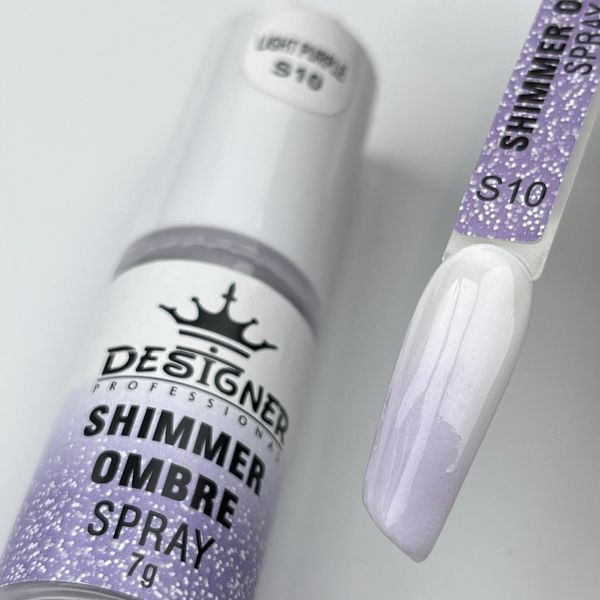 Спрей-пудра Light pirple S10 омбре Shimmer ombre spray Дизайнер (7г) для дизайна ногтей 007381 фото