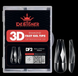Гелеві типси (120шт), Дизайнер 3D Diamond Fast Gel Tips DF2 Ballerina medium для нарощування нігтів 008615 фото 1