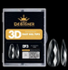 Гелеві типси (120шт), Дизайнер 3D Diamond Fast Gel Tips DF3 Almond large для нарощування нігтів 008616 фото 1