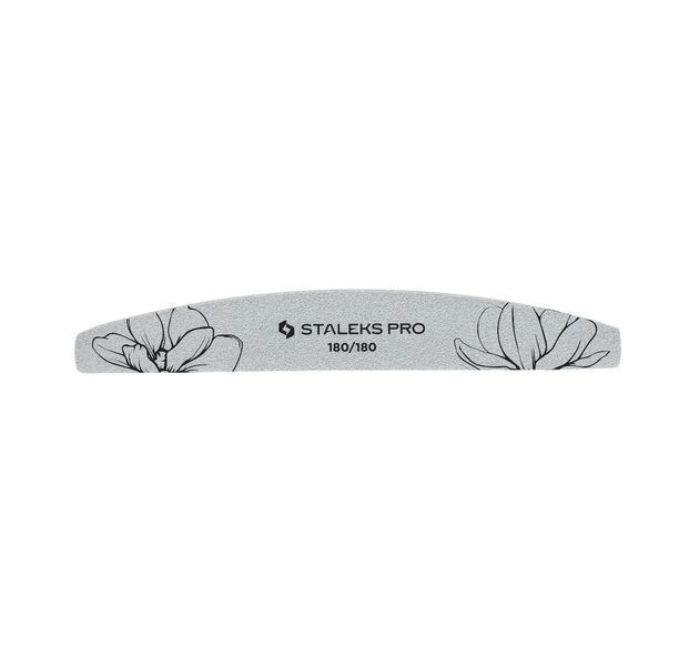 Пилка півмісяць мінеральна Staleks Pro 40, 180/180 грит для корекції форми нігтів, підготовки до покриття 007271 фото
