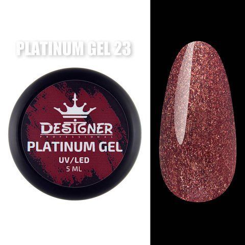 Platinum Gel 5 мл, Дизайнер (Гель с шиммером) - Смородиновый №23 005634 фото