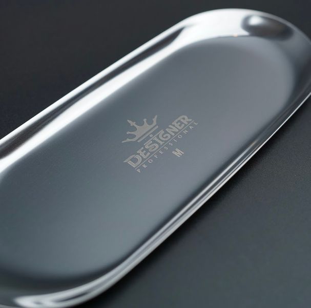Металевий лоток для інструментів 23 х 9.8 см Дизайнер - М Silver 007577 фото